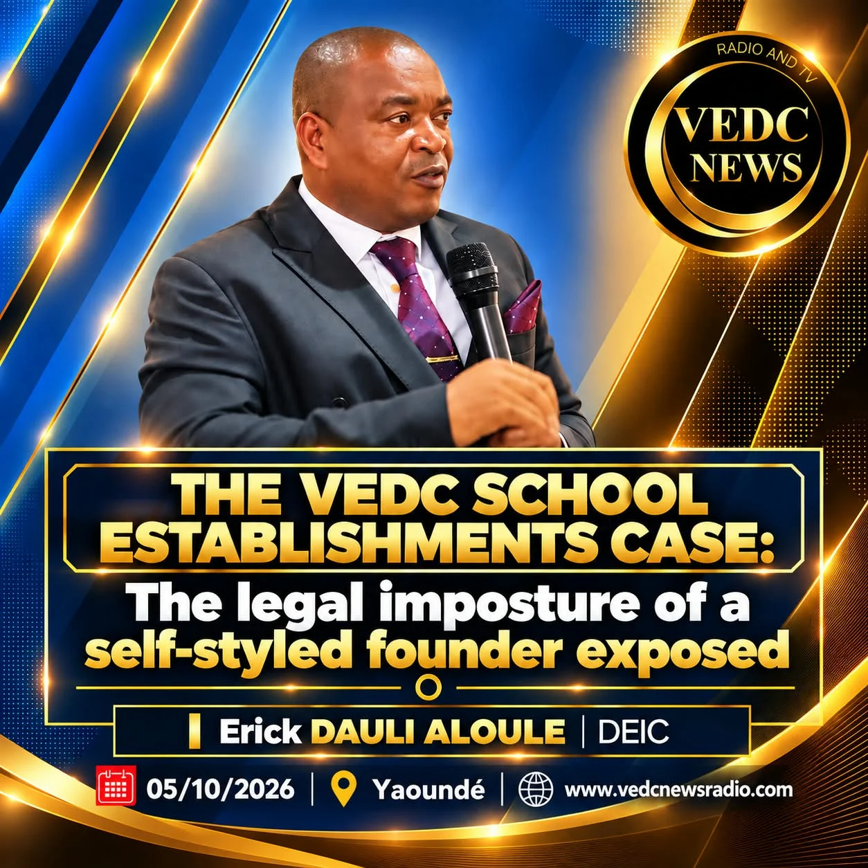 CASE OF VEDC SCHOOLS: The Legal Imposture of a So-Called Founder Exposed.